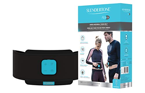 Slendertone ABS8 Cinturón de tonificación Abdominal, Unisex-Adult, Negro, 61-107 cm + - Paquete triple de almohadillas de repuesto, unisex, ABS, negro