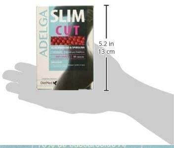 SLIMCUT DIETMED 84, Pastillas para quitar el hambre, Quemagrasas Potente Para Adelgazar, Control De Apetito, Sin Gluten, Apto para Diabéticos, Suplemento Alimenticio Para Pérdida de Peso. Potente.