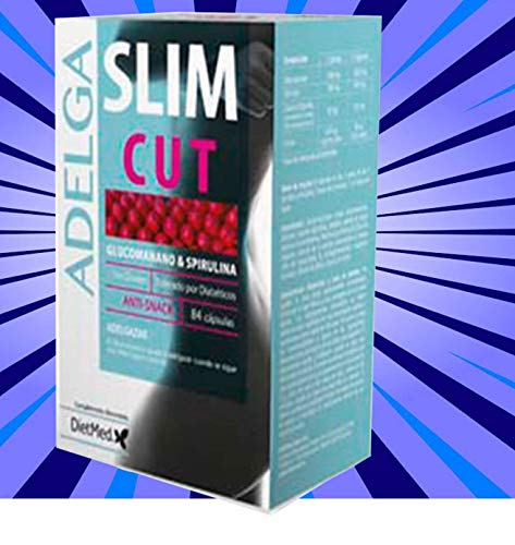 SLIMCUT DIETMED 84, Pastillas para quitar el hambre, Quemagrasas Potente Para Adelgazar, Control De Apetito, Sin Gluten, Apto para Diabéticos, Suplemento Alimenticio Para Pérdida de Peso. Potente.