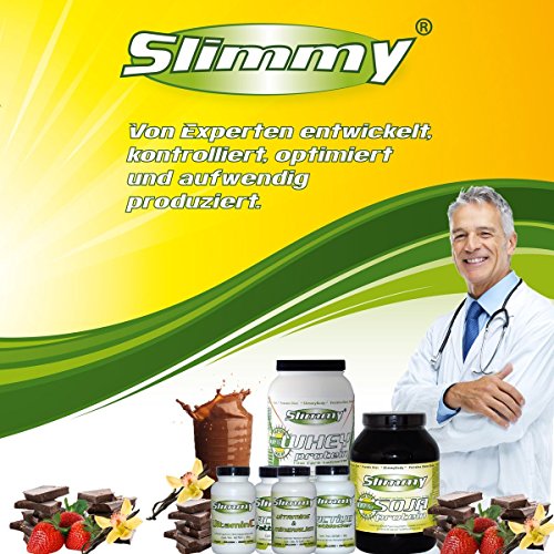 SLIMMY - Dieta baja en carbohidratos - 100 % de aislado de proteína de soja, 1000g vainilla SLIMMY - Dieta baja en carbohidratos - 100 % de aislado de proteína de soja, 1000g vainilla