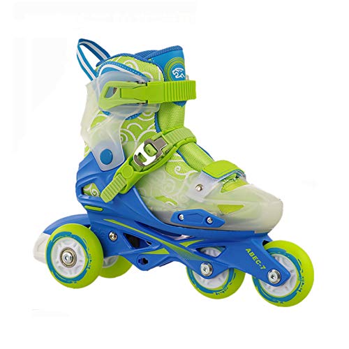 sljjlhx Sljj Patines En Línea Ajustables para Niños Y Niñas, Patines para Niños con Ruedas De Poliuretano 82A, Zapatos De Patinaje De Velocidad De Alto Rendimiento para Niños, Principiantes