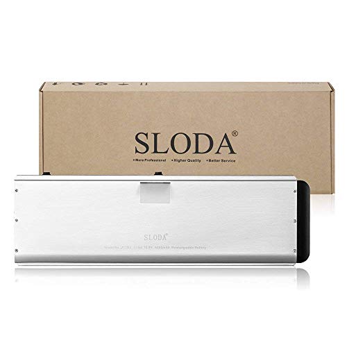 SLODA Batería de Repuesto de Portátil para Apple Macbook Pro 15" A1281 A1286 (Late 2008 Versión) MacBook Pro 15 A1281 Batería de RepuestoAluminio Unibody [Li-Polymer 10.8V 5000mAh]