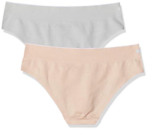Sloggi Women Move Seamless Hipster C2p Braguita, (White Light Combination M001), XS (Pack de 2) para Mujer Sloggi Women Move Seamless Hipster C2p Braguita, (White Light Combination M001), XS (Pack de 2) para Mujer