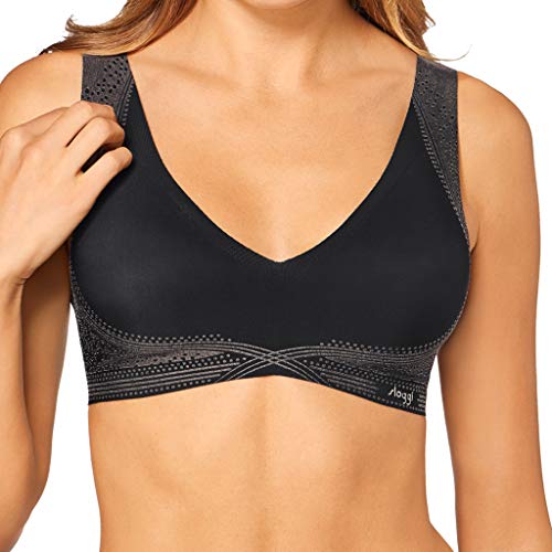 Sloggi Zero Feel N Ex Sujetador, Negro (Black 0004), XL para Mujer