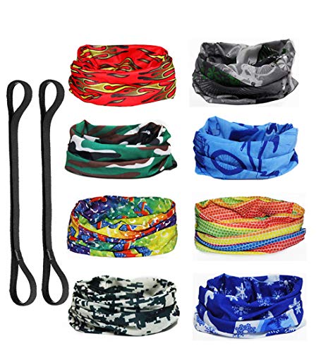 Slosh 8 Bandana Cintas Pelo Deporte Hombre Mujer Ciclismo Yoga Elastica Pañuelos Cabeza Turbante Lazo Tenis UV Moto Playa