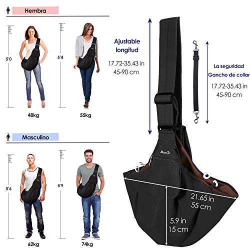SlowTon Bandolera para Perro, Pet Carrier Dog Puppy Hand Sling para Cachorros Bandolera Correa de Hombro SlowTon Bandolera para Perro, Pet Carrier Dog Puppy Hand Sling para Cachorros Bandolera Correa de Hombro