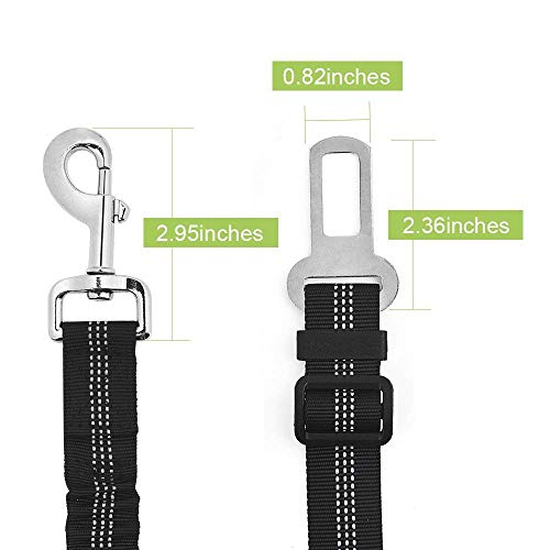 SlowTon - Juego de cinturón de seguridad para perro, cinturón de seguridad, cinturón de seguridad, cinturón de seguridad para uso diario, correa elástica ajustable SlowTon - Juego de cinturón de seguridad para perro, cinturón de seguridad, cinturón de seguridad, cinturón de seguridad para uso diario, correa elástica ajustable