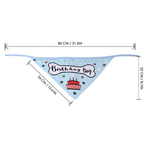 SlowTon Juego de pañuelo y Sombrero de cumpleaños para Perro, Accesorio de Babero Triangular con Sombrero de Fiesta de cumpleaños Ajustable Bufanda Triangular Transpirable Decoraciones SlowTon Juego de pañuelo y Sombrero de cumpleaños para Perro, Accesorio de Babero Triangular con Sombrero de Fiesta de cumpleaños Ajustable Bufanda Triangular Transpirable Decoraciones