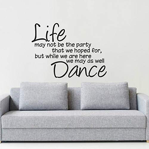 SLQUIET DIY Cuando vivimos aquí puede que no sean pegatinas de fiesta, también podemos mostrar calcomanías de baile decoración de la habitación familiar pegatinas decorativas verdes 63x42cm SLQUIET DIY Cuando vivimos aquí puede que no sean pegatinas de fiesta, también podemos mostrar calcomanías de baile decoración de la habitación familiar pegatinas decorativas verdes 63x42cm