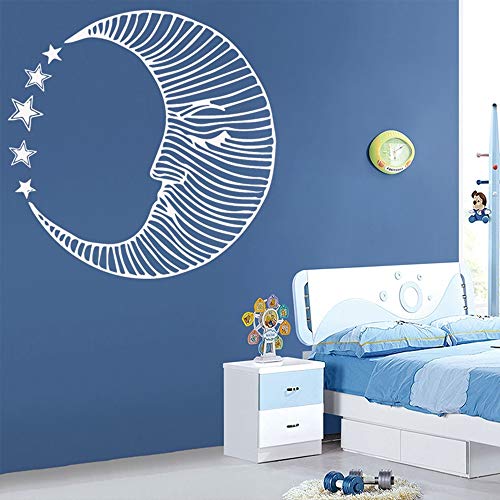 SLQUIET Moon Lotus Meditation Wall Decal Living Room Decoration Vinyl Wall Sticker Yoga Studio Decorative Art Sticker Decoración de la pared negro 58x58cm SLQUIET Moon Lotus Meditation Wall Decal Living Room Decoration Vinyl Wall Sticker Yoga Studio Decorative Art Sticker Decoración de la pared negro 58x58cm