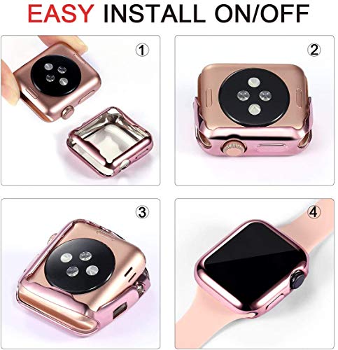 SLYEN Paquete de 6 estuches para Apple Watch con protector de pantalla ultradelgado compatible con iWatch de 44 mm, estuche de cobertura total para Apple Watch SE Series 6 Series 5 Series 4 SLYEN Paquete de 6 estuches para Apple Watch con protector de pantalla ultradelgado compatible con iWatch de 44 mm, estuche de cobertura total para Apple Watch SE Series 6 Series 5 Series 4