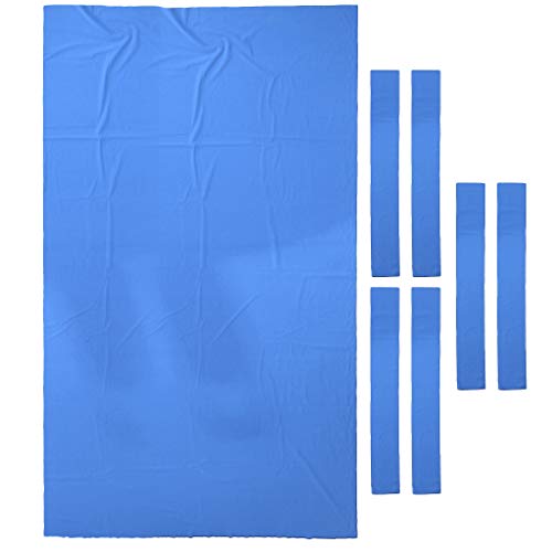 SM SunniMix Cubierta de Nylon de Tela de Billar para Mesa de Billar - Azul, 2.8x1.5m
