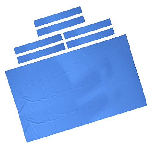 SM SunniMix Cubierta de Nylon de Tela de Billar para Mesa de Billar - Azul, 2.8x1.5m SM SunniMix Cubierta de Nylon de Tela de Billar para Mesa de Billar - Azul, 2.8x1.5m