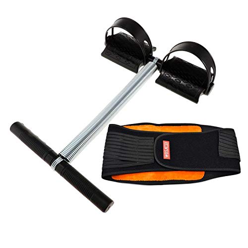 SM SunniMix Cuerpo Escultura AB Abdominal Entrenador Ejercitador Tummy Acción Remero Trimmer+Cintura Transpirable Soporte para La Espalda Brace Trimmer Cinturón D