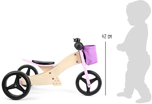 Small Foot 11612 Triciclo-Bicicleta 2 en 1 Juguetes, Unisex-Youth, Rosa, 64 x 42 x 42 cm Small Foot 11612 Triciclo-Bicicleta 2 en 1 Juguetes, Unisex-Youth, Rosa, 64 x 42 x 42 cm