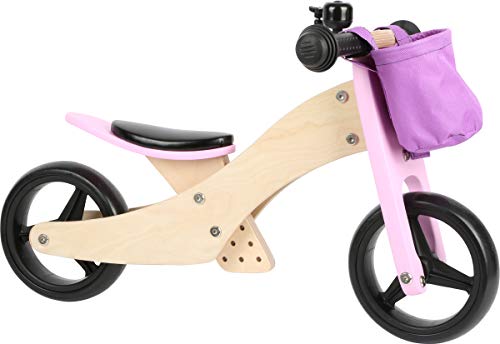 Small Foot 11612 Triciclo-Bicicleta 2 en 1 Juguetes, Unisex-Youth, Rosa, 64 x 42 x 42 cm