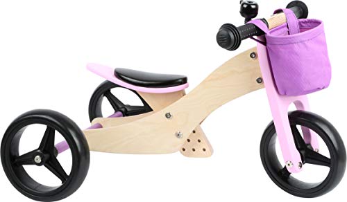 Small Foot 11612 Triciclo-Bicicleta 2 en 1 Juguetes, Unisex-Youth, Rosa, 64 x 42 x 42 cm