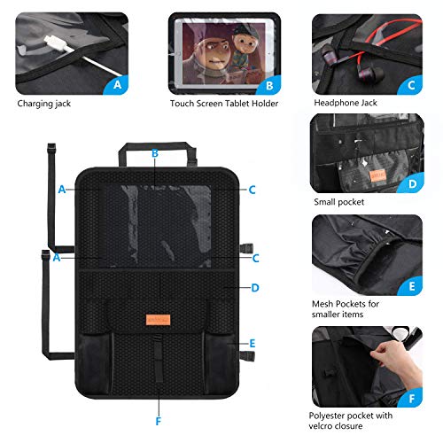 Smart eLf Protector para Asiento del Coche + Organizadores para Asientos de Coches - Impermeable Antideslizante Protectores de Asiento para Coche - Fácil de Limpiar y Arreglar, Compatible Isofix Smart eLf Protector para Asiento del Coche + Organizadores para Asientos de Coches - Impermeable Antideslizante Protectores de Asiento para Coche - Fácil de Limpiar y Arreglar, Compatible Isofix