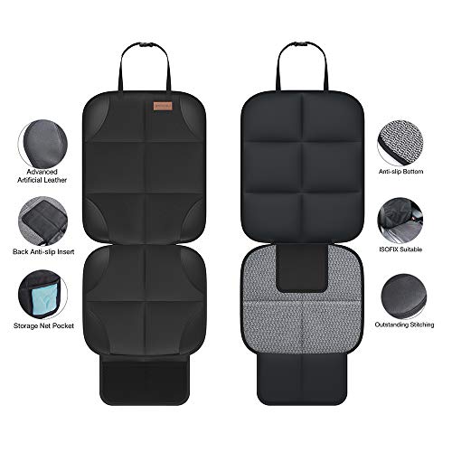 Smart eLf Protector para Asiento del Coche + Organizadores para Asientos de Coches - Impermeable Antideslizante Protectores de Asiento para Coche - Fácil de Limpiar y Arreglar, Compatible Isofix