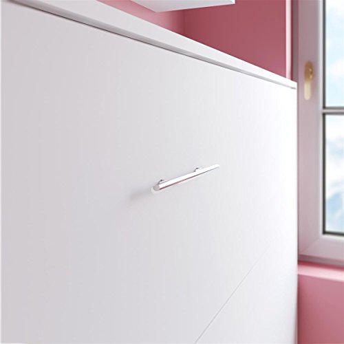 SMARTBett Basic Cama abatible Cama Plegable Cama de Pared (Blanco, 120 x 200 cm Horizontal) SMARTBett Basic Cama abatible Cama Plegable Cama de Pared (Blanco, 120 x 200 cm Horizontal)