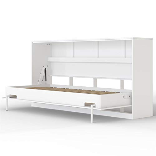 SMARTBett Basic Cama abatible Cama Plegable Cama de Pared (Blanco, 90 x 200 cm Horizontal) SMARTBett Basic Cama abatible Cama Plegable Cama de Pared (Blanco, 90 x 200 cm Horizontal)