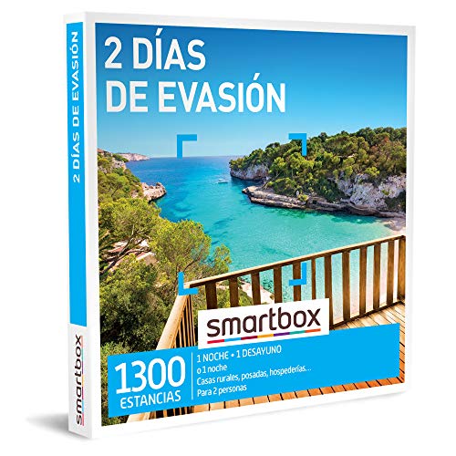 Smartbox - Caja Regalo Amor para Parejas - 2 días de evasión - Ideas Regalos Originales - 1 Noche o 1 Noche con Desayuno para 2 Personas Smartbox - Caja Regalo Amor para Parejas - 2 días de evasión - Ideas Regalos Originales - 1 Noche o 1 Noche con Desayuno para 2 Personas