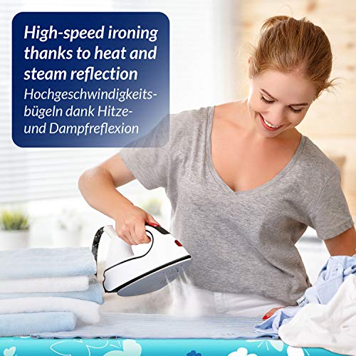 smart&gentle Funda Tabla de Planchar 5 Capas, Ajustable, refleja el Calor y Vapor, para Tablas de Planchar de hasta 115x35 cm (Turquesa, M) smart&gentle Funda Tabla de Planchar 5 Capas, Ajustable, refleja el Calor y Vapor, para Tablas de Planchar de hasta 115x35 cm (Turquesa, M)