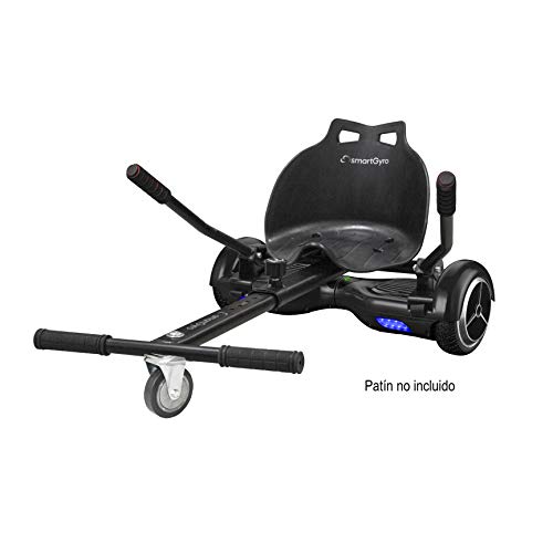SMARTGYRO Go Kart Pro Black - Asiento Kart para patín eléctrico, Convierte tu Hoverboard en un Kart, Universal, Color Negro SMARTGYRO Go Kart Pro Black - Asiento Kart para patín eléctrico, Convierte tu Hoverboard en un Kart, Universal, Color Negro