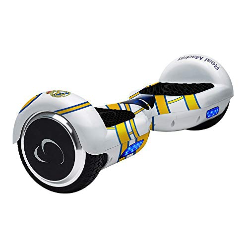 SMARTGYRO X2 Real Madrid + GO Pack Patinete Eléctrico + Kart, Certificado UL, Bluetooth, Batería de Litio, Cómodo, Unisex Niños, Blanco, Talla Única