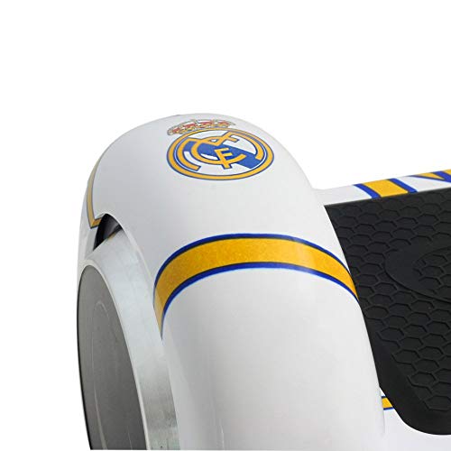 SMARTGYRO X2 Real Madrid + GO Pack Patinete Eléctrico + Kart, Certificado UL, Bluetooth, Batería de Litio, Cómodo, Unisex Niños, Blanco, Talla Única