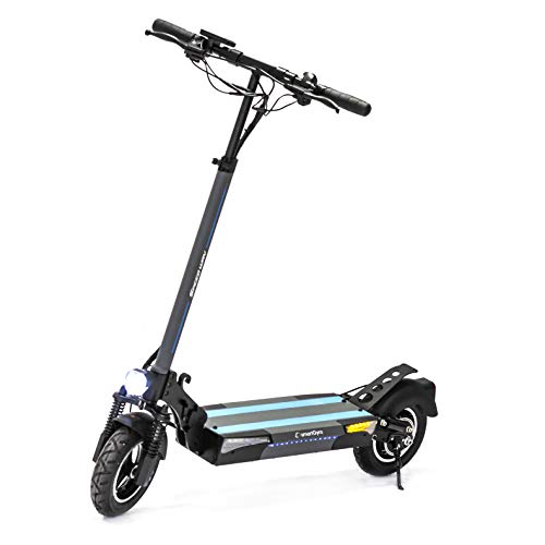 SMARTGYRO Xtreme SpeedWay V2.0 - Patinete Eléctrico de 800 W con 3 marchas, Batería 13.000 mAh 48V, Doble suspensión reforzada, Frenos de disco, 4 intermitentes, Scooter, potente, Negro