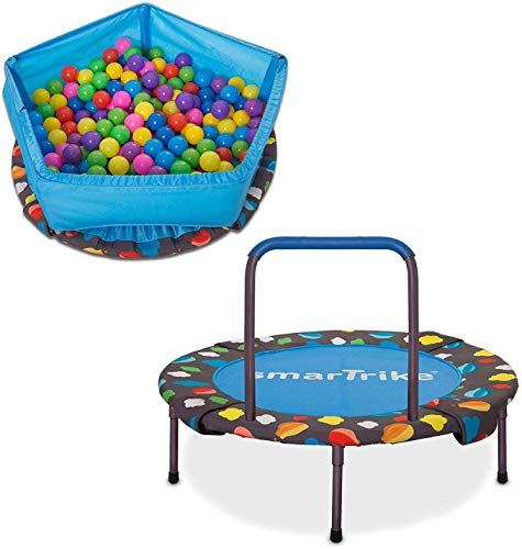 smarTrike Baby-Boys 9200000 - Cama elástica 3 en 1 para niños (91,44 x 91,44 x 71,88 cm), Color Azul