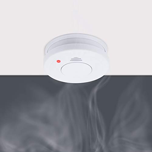 Smartwares Detector de Humo, 1 Año de Batería Incluida, Vida del Sensor de 10 Años, 4 Unidades, RM250 Smartwares Detector de Humo, 1 Año de Batería Incluida, Vida del Sensor de 10 Años, 4 Unidades, RM250