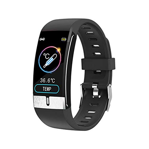 SmartWatch con Bluetooth IP68 de 1,08 pulgadas, monitor de temperatura corporal, pulsera de salud, frecuencia cardíaca, presión arterial, Smart Band Fitness Tracker pulsera