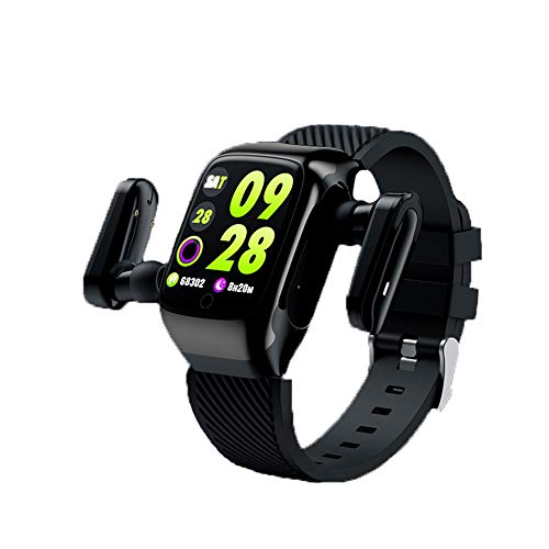 Smartwatch Reloj Inteligente, Auricular Bluetooth Combinado con Pulsera, Reloj Deportivo, Frecuencia Cardíaca, Versión Bluetooth 5.0, Control De Salud, Reloj Binaural para Correr, Auriculares