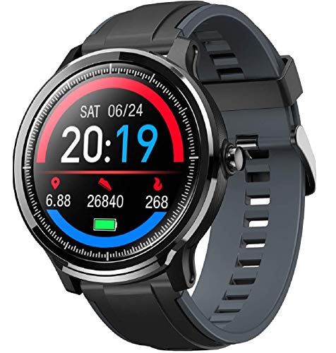 Smartwatch Reloj Inteligente con un Correa Verde Oscuro Reemplazable Impermeable IP68 Pulsera Actividad Monitor de Sueño Calorías Podómetro Pulsómetro Notificación de Llamada y Mensaje Hombre Mujer