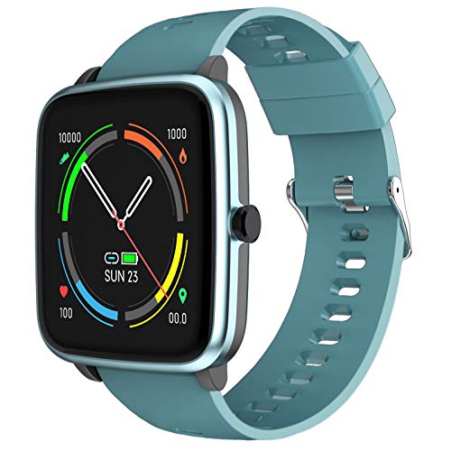 Smartwatch, Reloj Inteligente Hombre con Pulsómetros Monitor de Sueño 5 Caras Podómetro 10 Modos Deportivos y Registrador de Ruta y Smart Watch Pulsera Actividad Inteligente para Hombre y Mujer -Azul