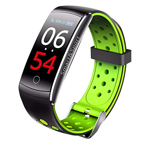 Smartwatch, Reloj Inteligente impermeable IP68 con Pulsímetro, Cronómetro, Calorías, Monitor de Sueño, Podómetro Pulsera Actividad Inteligente, Reloj Deportivo para Android, iOS.
