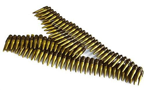 Smiffys-25996 Militaire Cinturón, dorado, 96 balas, 150 cm largo, color oro, No es applicable (25996) , color/modelo surtido Smiffys-25996 Militaire Cinturón, dorado, 96 balas, 150 cm largo, color oro, No es applicable (25996) , color/modelo surtido