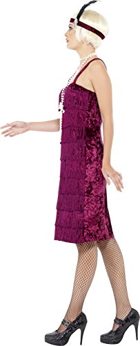 Smiffys-26110s Disfraz de Chica Joven Jazz años 20, con Vestido y Adorno para el Pelo, Color borgoña, S-EU Tamaño 36-38 (Smiffy'S 26110S) Smiffys-26110s Disfraz de Chica Joven Jazz años 20, con Vestido y Adorno para el Pelo, Color borgoña, S-EU Tamaño 36-38 (Smiffy'S 26110S)