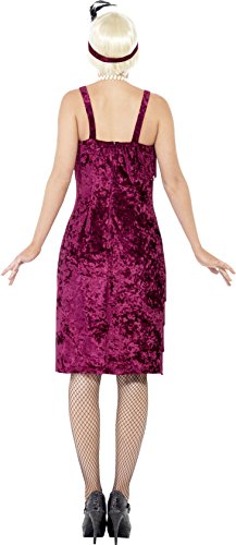 Smiffys-26110s Disfraz de Chica Joven Jazz años 20, con Vestido y Adorno para el Pelo, Color borgoña, S-EU Tamaño 36-38 (Smiffy'S 26110S) Smiffys-26110s Disfraz de Chica Joven Jazz años 20, con Vestido y Adorno para el Pelo, Color borgoña, S-EU Tamaño 36-38 (Smiffy'S 26110S)