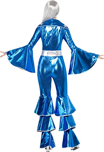 Smiffys-41159M Disfraz de El sueño del Baile, Incluye Enterizo con Cordones, Color Azul, M-EU Tamaño 40-42 (Smiffy'S 41159M)