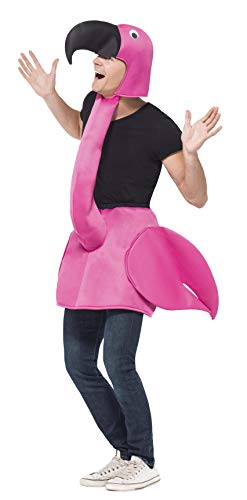 Smiffys - Disfraz flamenco rosa para adulto Talla única Smiffys - Disfraz flamenco rosa para adulto Talla única