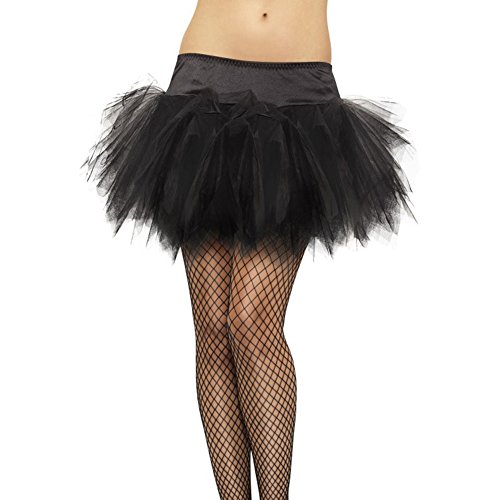 Smiffys Tutú con Volantes, Negro Smiffys Tutú con Volantes, Negro