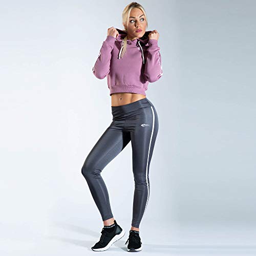 SMILODOX Leggings Vital para mujer | deporte & gimnasio | fitness | tiempo libre | yoga | realzan la figura | artículos combinados | pernera larga antracita S