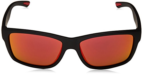 SMITH Harbour Uz 003 58 Gafas de sol, Negro (Matt Black/Red Fl), Hombre