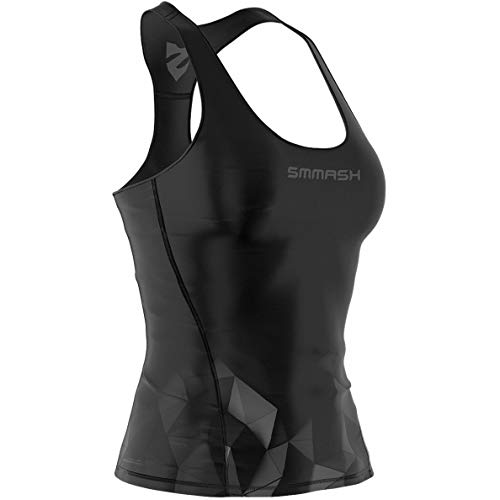 SMMASH Aurora Sport Top Tank para Mujer, Camiseta de Tirantes Deportivas, Camiseta sin Manga para Fitness, Yoga, Formación, Material Transpirable y Antibacteriano, (M) SMMASH Aurora Sport Top Tank para Mujer, Camiseta de Tirantes Deportivas, Camiseta sin Manga para Fitness, Yoga, Formación, Material Transpirable y Antibacteriano, (M)