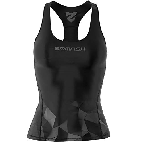 SMMASH Aurora Sport Top Tank para Mujer, Camiseta de Tirantes Deportivas, Camiseta sin Manga para Fitness, Yoga, Formación, Material Transpirable y Antibacteriano, (M)