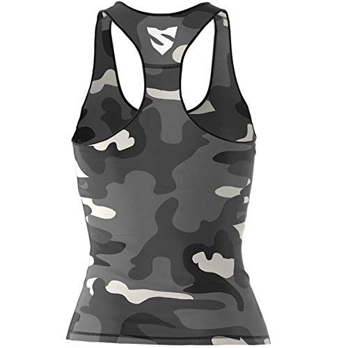 SMMASH Camo Sport Top Tank para Mujer, Camiseta de Tirantes Deportivas, Camiseta sin Manga para Fitness, Yoga, Formación, Material Transpirable y Antibacteriano, (S) SMMASH Camo Sport Top Tank para Mujer, Camiseta de Tirantes Deportivas, Camiseta sin Manga para Fitness, Yoga, Formación, Material Transpirable y Antibacteriano, (S)