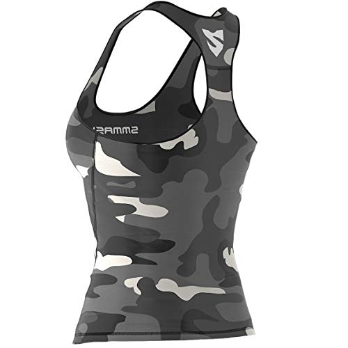 SMMASH Camo Sport Top Tank para Mujer, Camiseta de Tirantes Deportivas, Camiseta sin Manga para Fitness, Yoga, Formación, Material Transpirable y Antibacteriano, (S) SMMASH Camo Sport Top Tank para Mujer, Camiseta de Tirantes Deportivas, Camiseta sin Manga para Fitness, Yoga, Formación, Material Transpirable y Antibacteriano, (S)